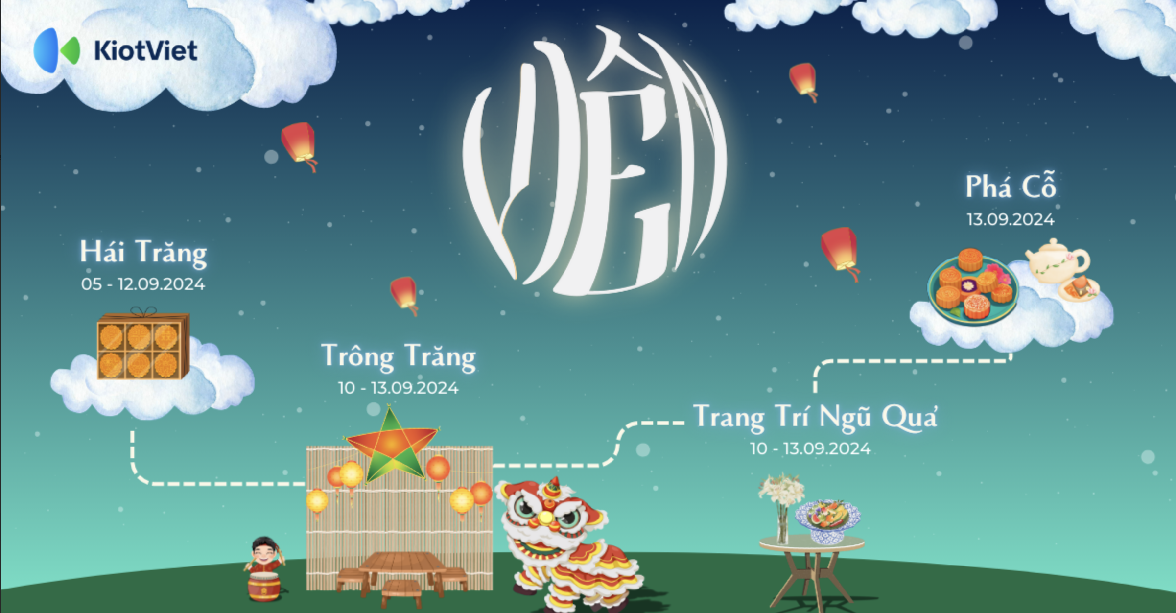 VIÊN – HỘI TRĂNG KIOTVIET 2024: Tròn đầy niềm vui – Đong đầy gắn kết